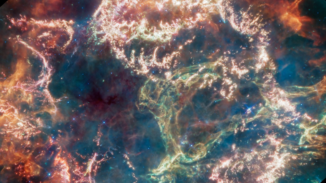 The A-Cassiopeia supernova was imaged by the James Webb Space Telescope