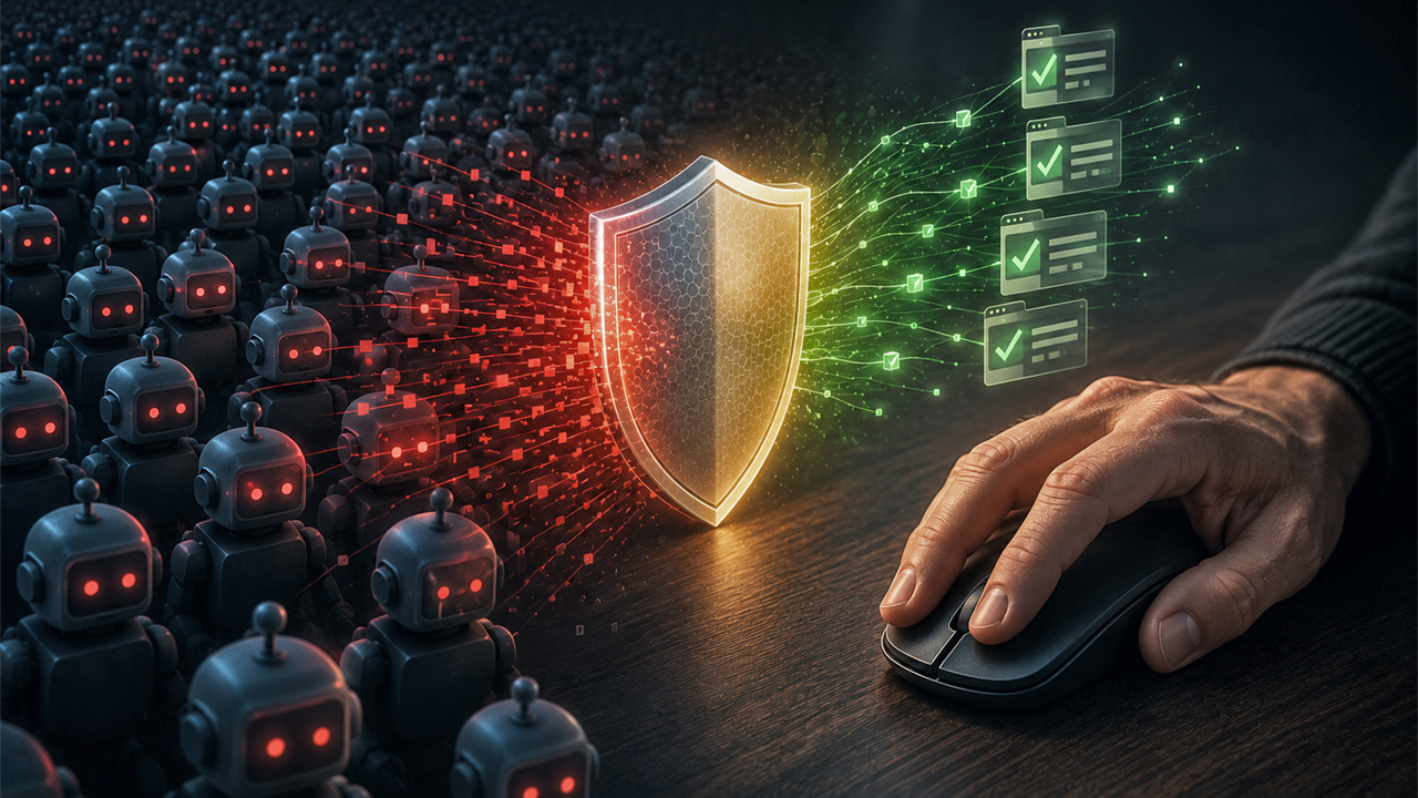 Metà del web ormai è bot: Cloudflare li scova dal tremore della mano umana