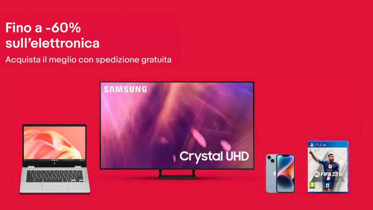 eBay Tech Week: sconti fino al 60% su TV, portatili, stampanti, fotocamere, iPhone 14 e molto altro
