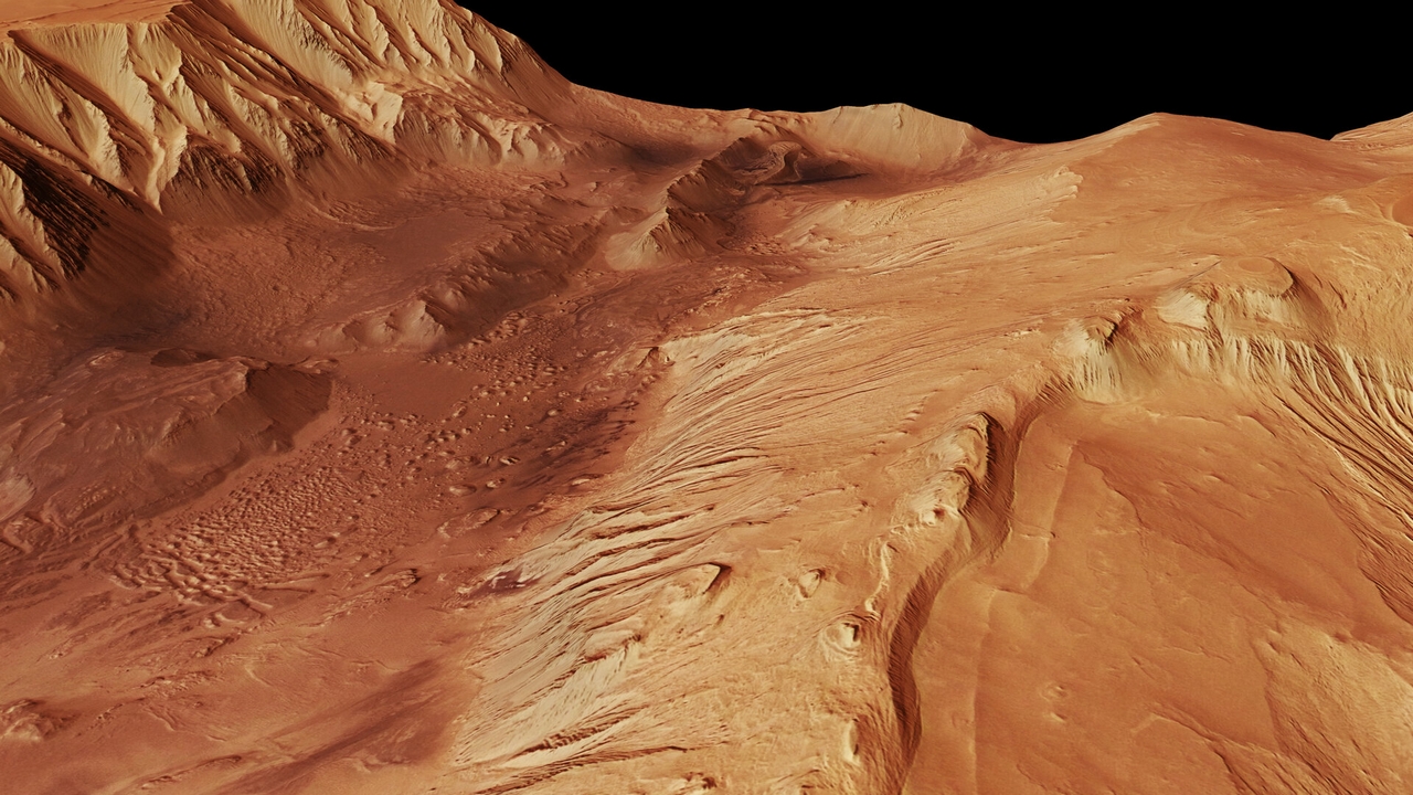 La Agencia Espacial Europea ExoMars ha descubierto agua en los valles de Valles Marineris en la superficie de Marte