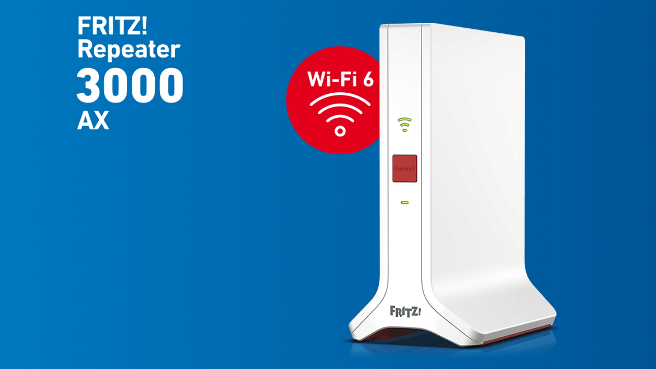 FRITZ!Repeater 3000 AX, il nuovo ripetitore tri-band con Wi-Fi 6