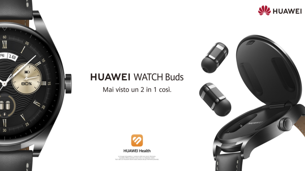 HUAWEI Watch Buds, lo smartwatch con le cuffie dentro, è disponbile da oggi in Italia. Prezzo e sconto al lancio