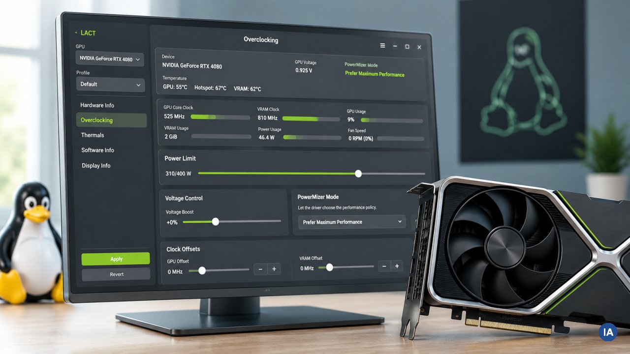 LACT 0.10 replica su Linux il cursore della tensione di MSI Afterburner sulle GPU NVIDIA