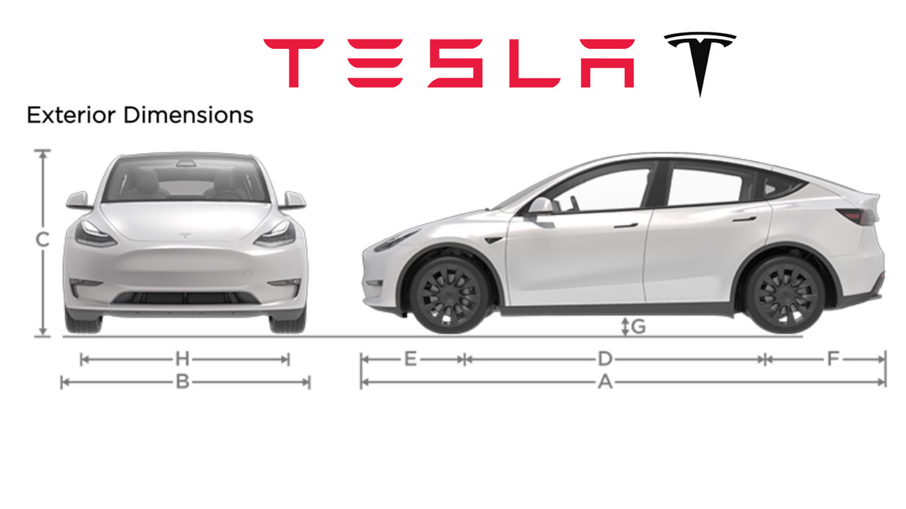 Tesla Model Y Manuale Utente E Tutte Le Specifiche Dimensionali Confermati 4 75 M Di Lunghezza Hardware Upgrade