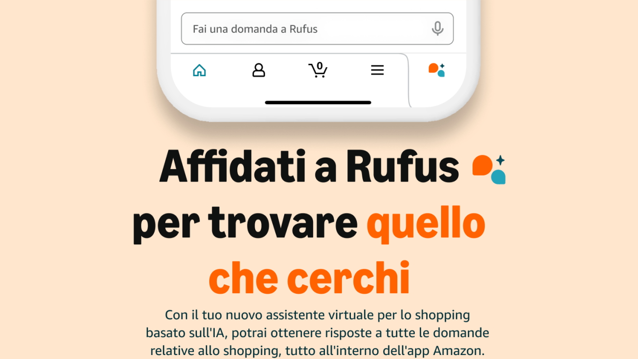 Amazon lancia Rufus in Italia: il nuovo chatbot IA per lo shopping è disponibile tramite app