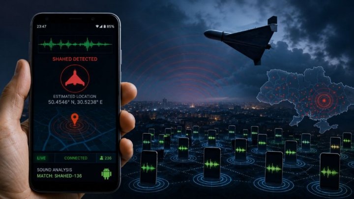 Droni militari russi: i vecchi smartphone Android li sentono arrivare