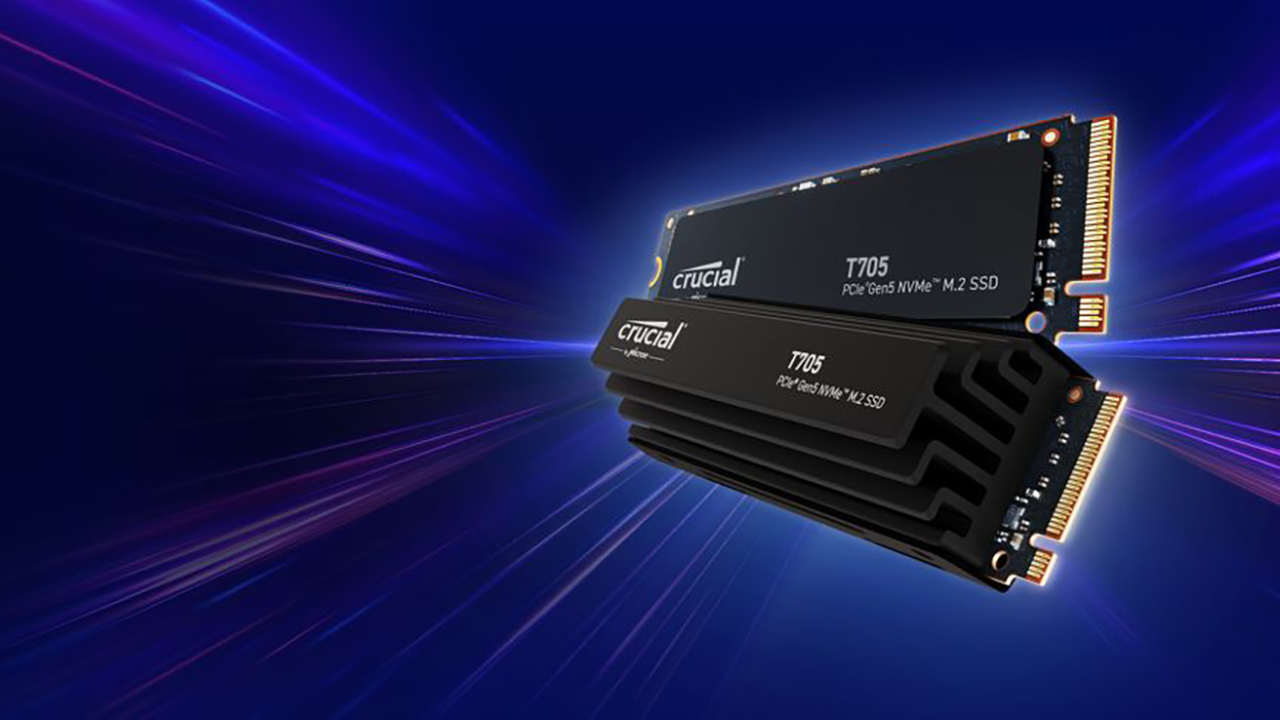 Crucial T705 4TB PCIe Gen5 NVMe M.2 SSD, CT4000T705SSD3