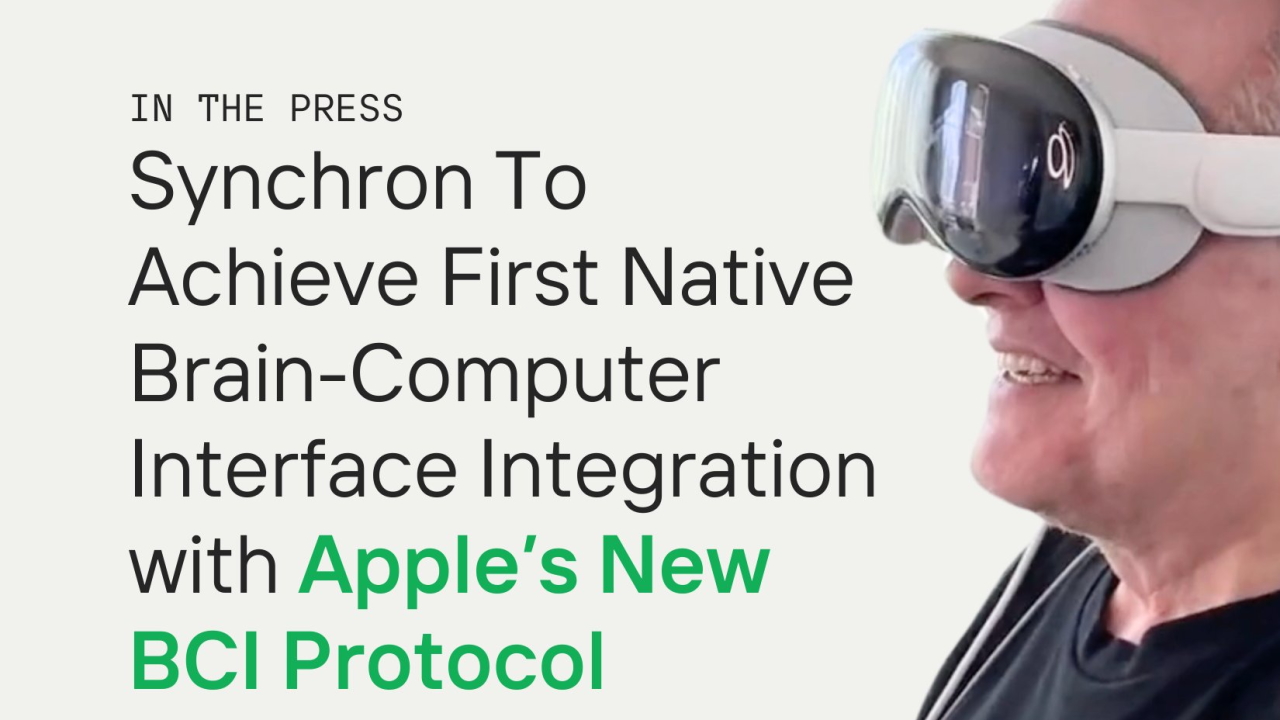 Apple lavora con Synchron sulle interfacce neurali: dispositivi controllati col pensiero per chi ha disabilità motorie