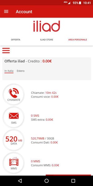 app iliad android