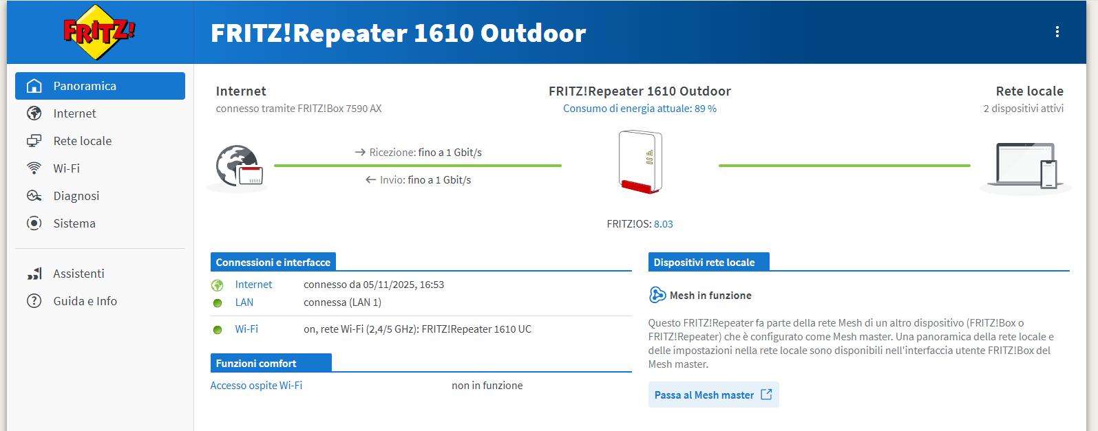 FRITZ!Repeater 1610 Outdoor