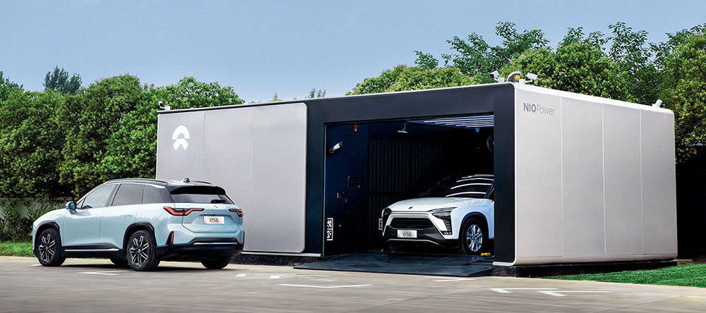 NIO battery swap station