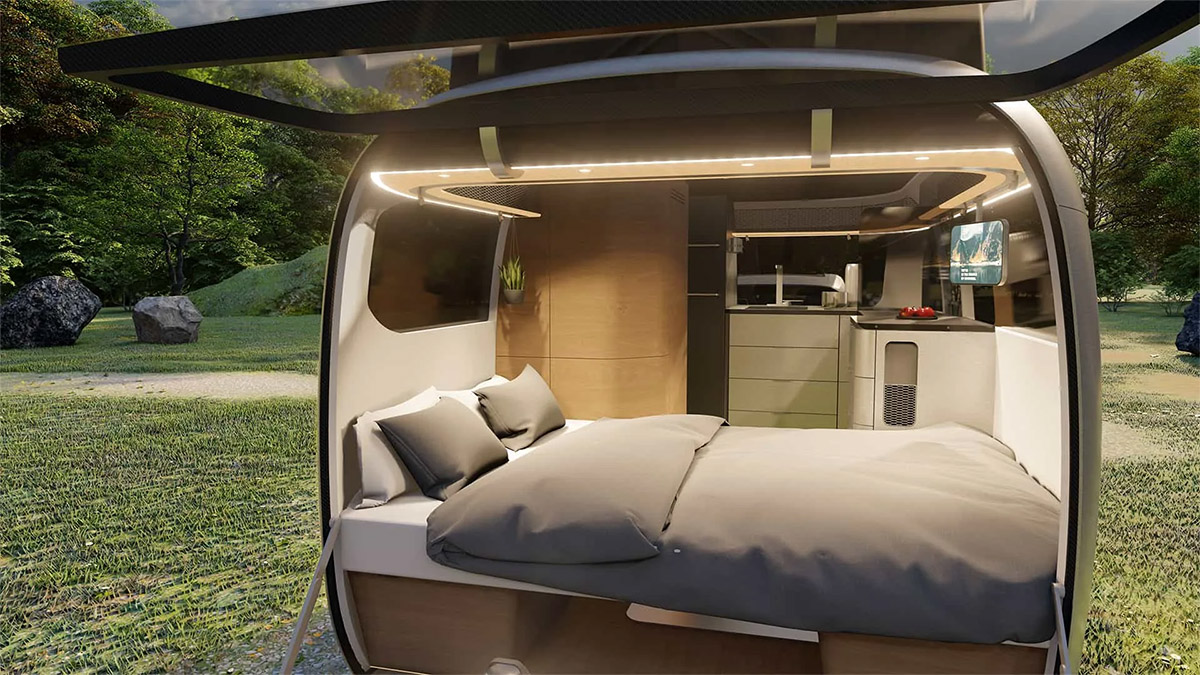 Airstream Porsche roulotte