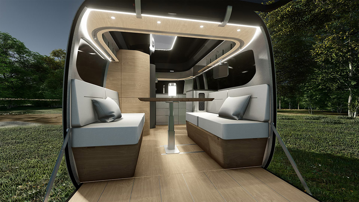 Airstream Porsche roulotte
