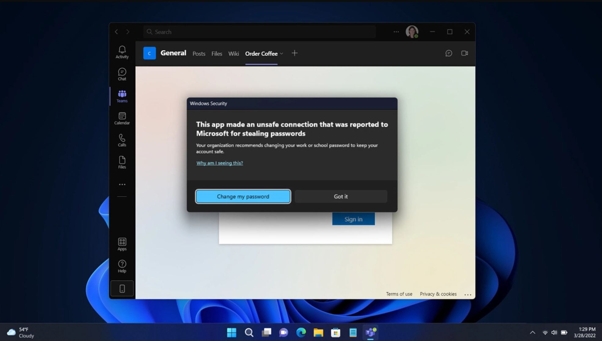 Credenziali windows 11 cybersecurity