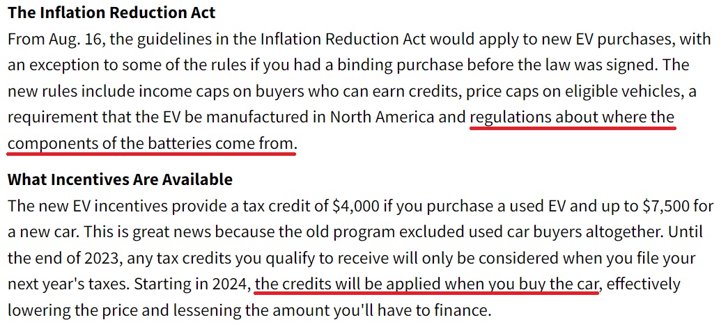 Credito d'imposta per la Model 3 RWD