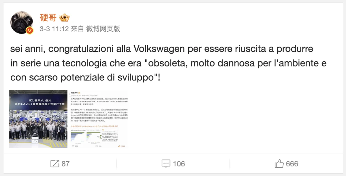 Volkswagen Li Auto battle