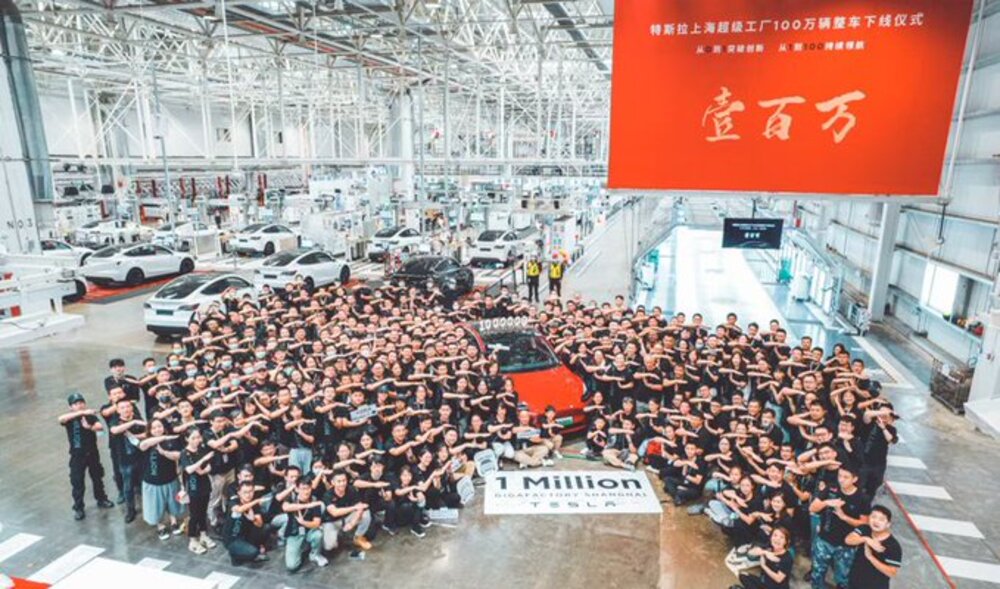 3 milion Tesla Shangai