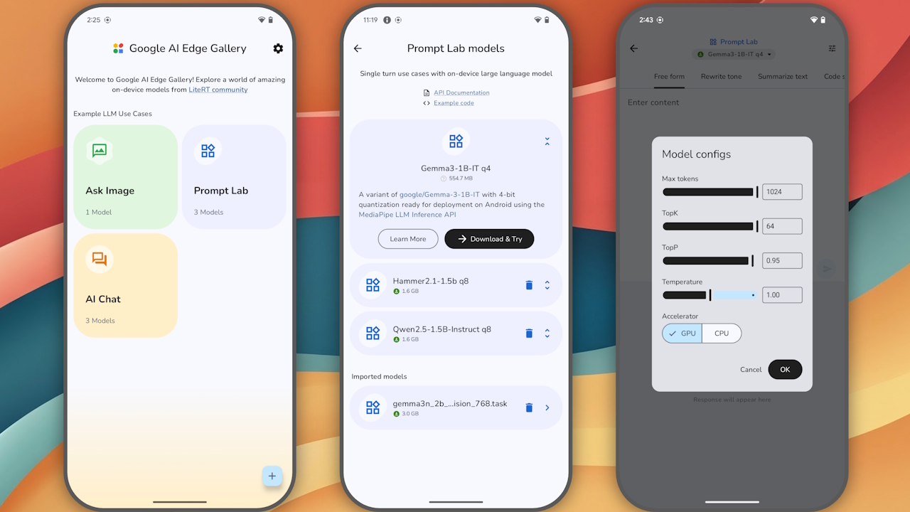 Google AI Edge Gallery