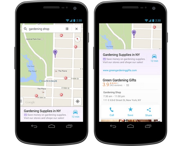 Google Maps pubblicit locali