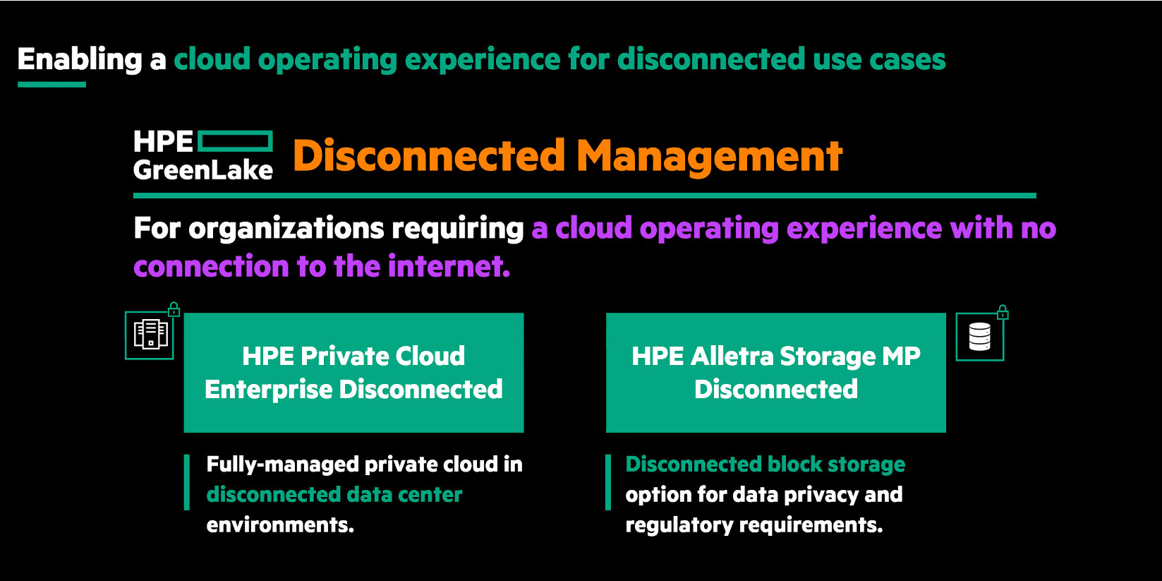 HPE private cloud