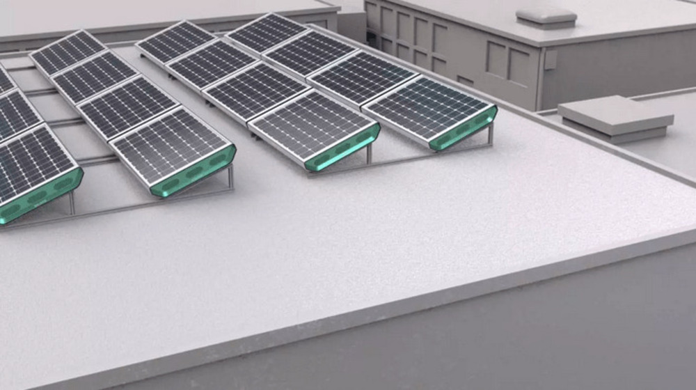 Hydrogen panels roof