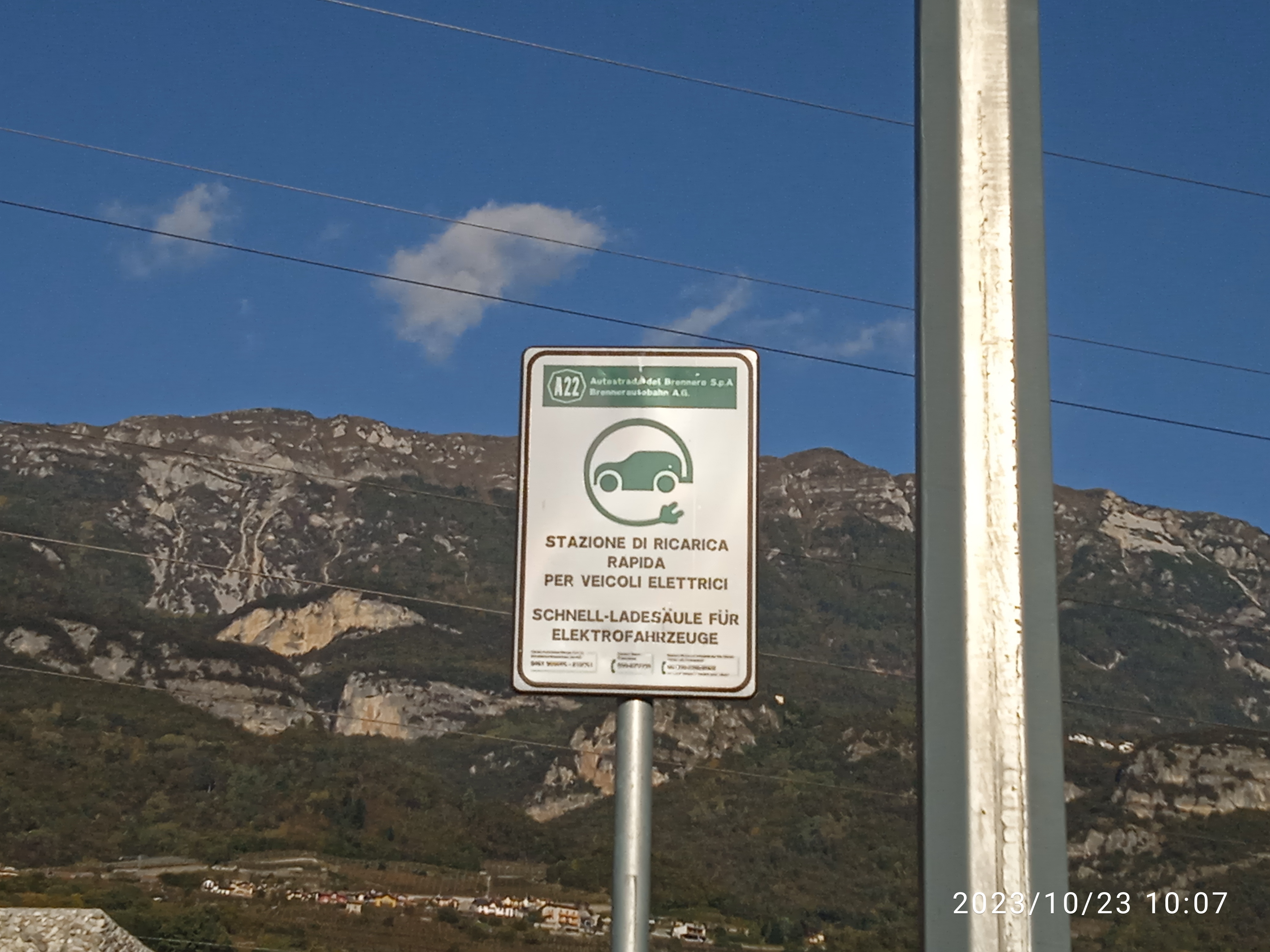 Colonnine autostrada A22