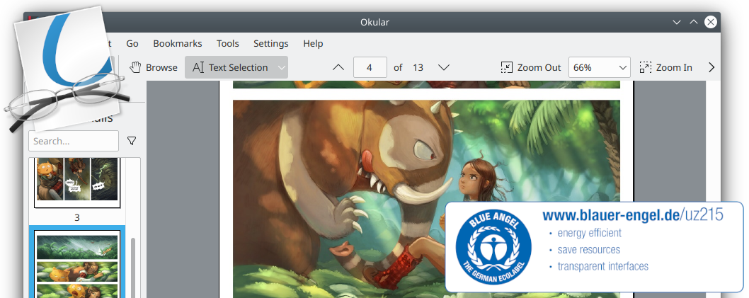 KDE Eco Blue Label