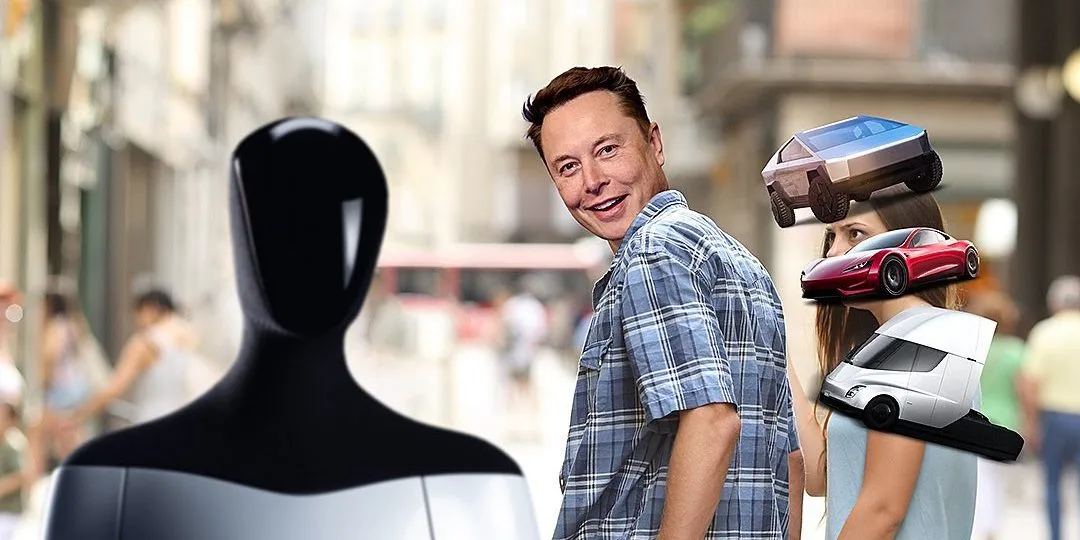 Tesla bot meme
