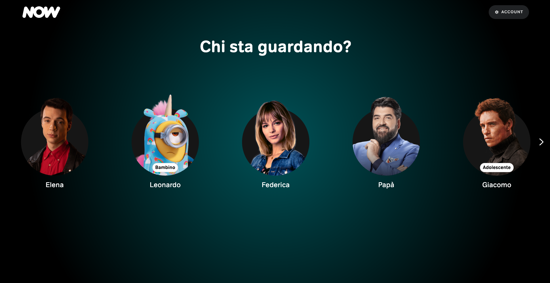 NOW nuova app