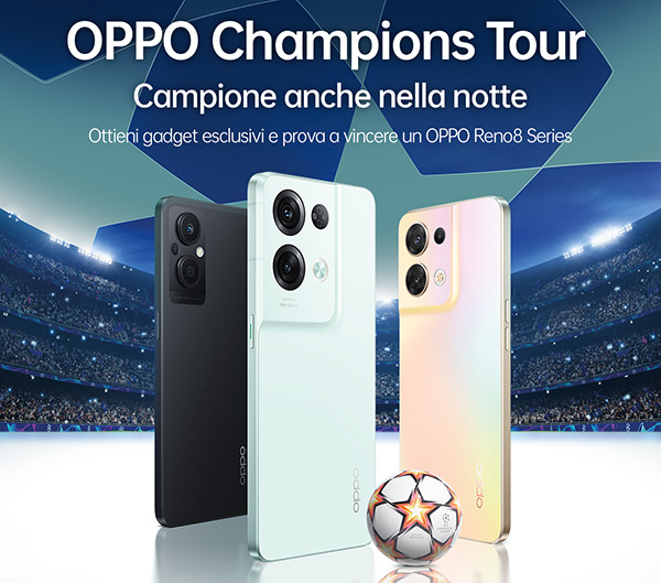 Le tappe dell'OPPO Champions Tour