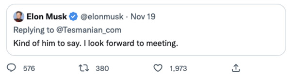 Elon Musk Tweet