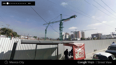 Soumaya, Street View Time Machine
