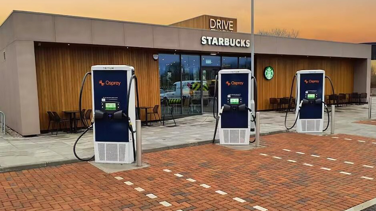 Starbucks EV charge