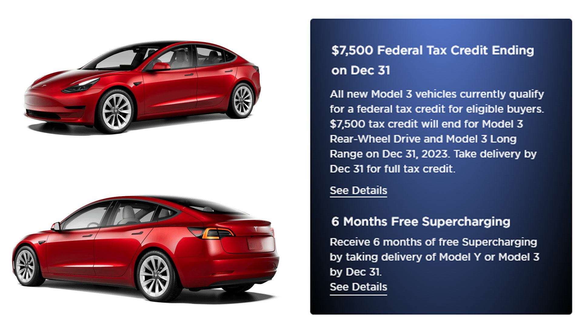 Credito d'imposta per la Model 3 RWD