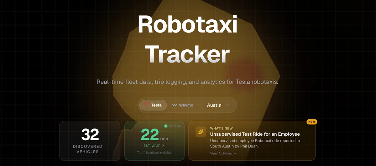Robotaxi Tracker