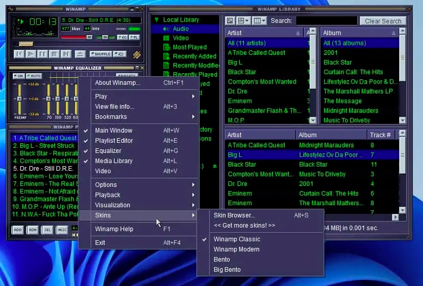 Winamp, disponibile finalmente la versione 5.9 Build 9999 Final