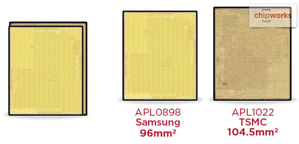 Apple A9, Samsung vs TSMC