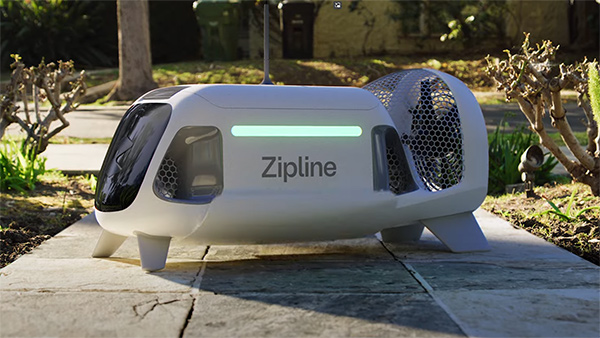 Zipline P2 Zip: il drone per consegne con capsula a cavo