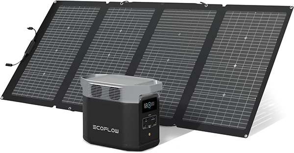 EcoFlow Delta 2 con pannello solare EcoFlow da 220W