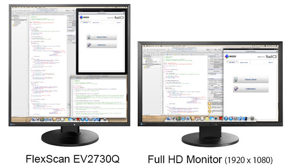 Eizo FlexScan EV2730Q, monitor quadrato