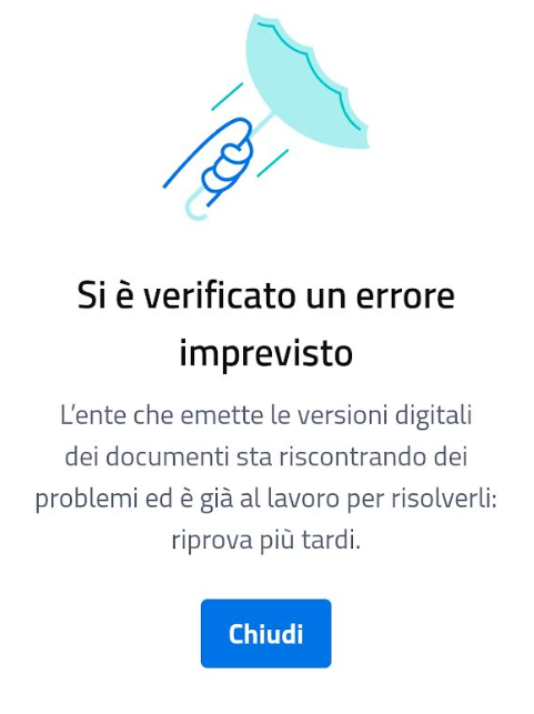 errore id wallet