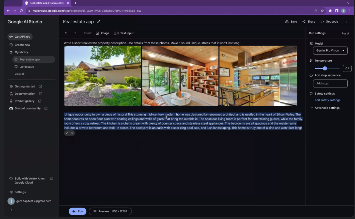 google AI Studio