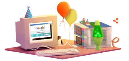 Google, doodle per i 17 anni