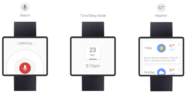 Google Now smartwatch