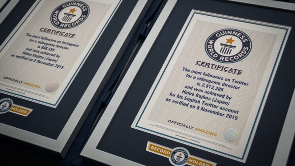 hideo kojima guinness world record