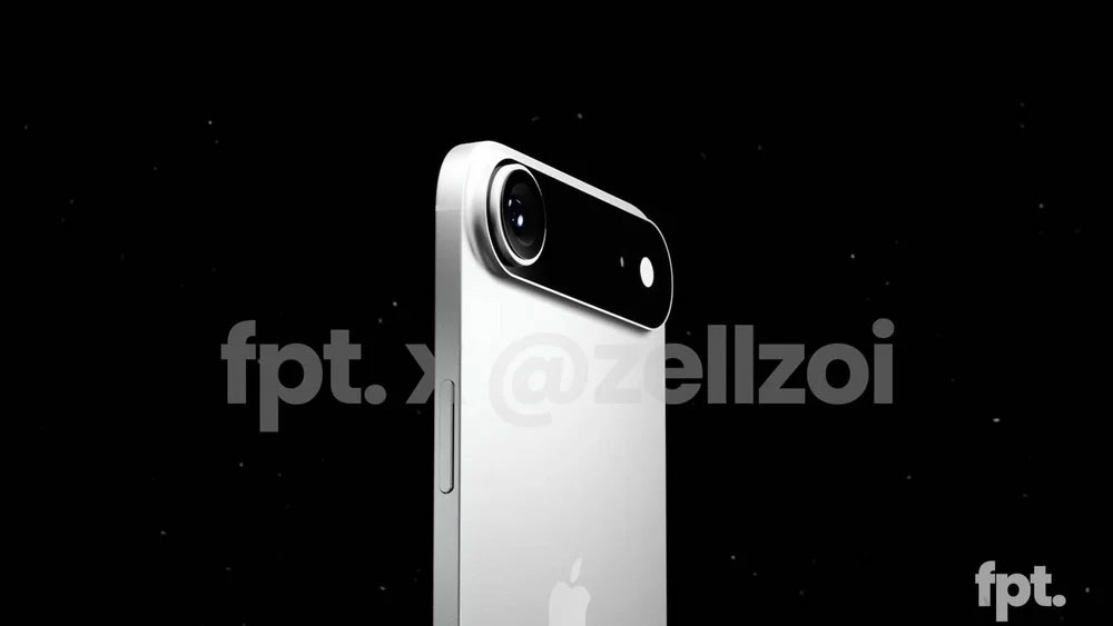 Rendering del nuovo iPhone 17 Air