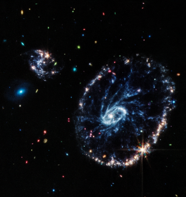 jwst galassia ruota di carro