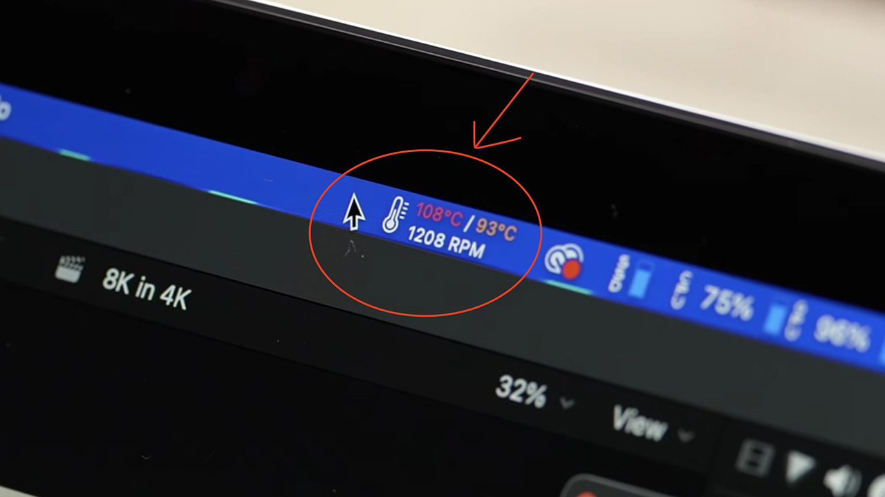 MacBook Pro M2 in throttling a 108C: c' da preoccuparsi?
