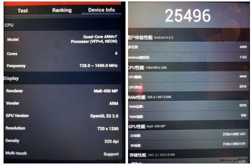 MediaTek MT6592 AnTuTu 4.0 test